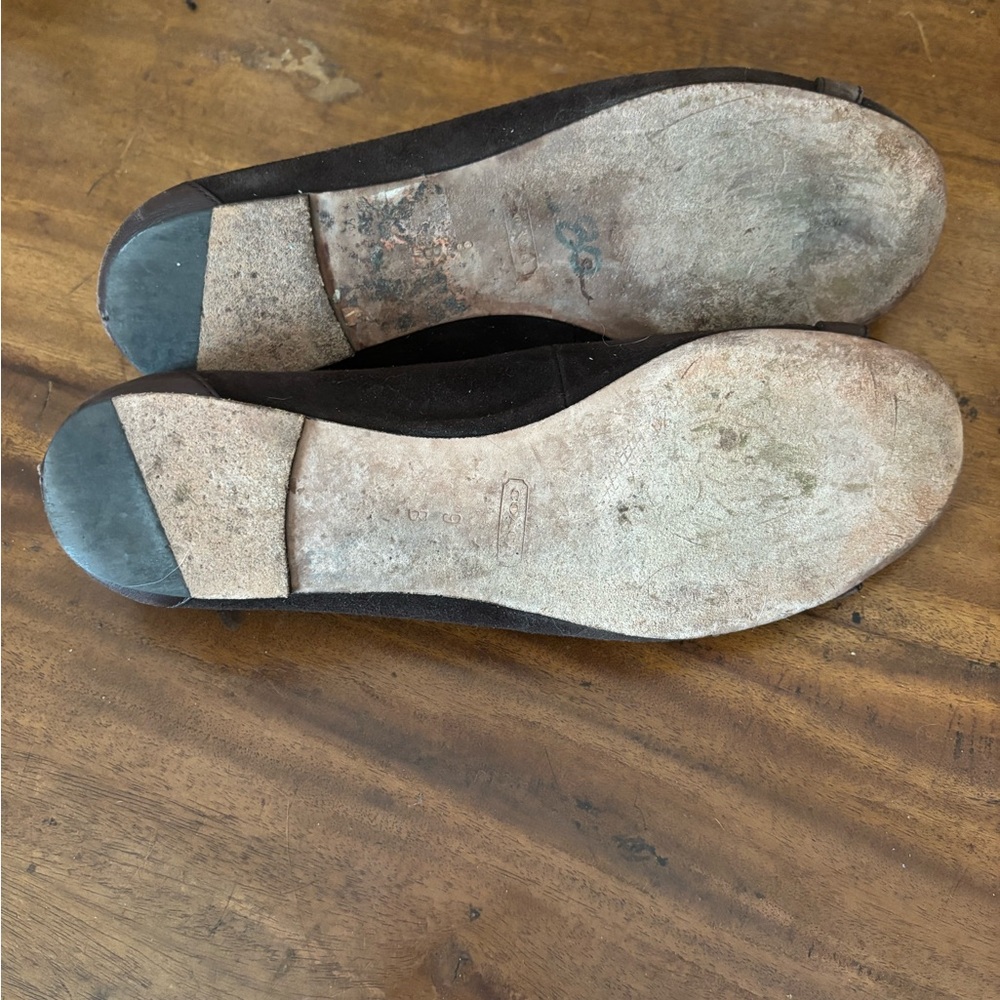 Coach brown suede flats - Picture 6 of 7